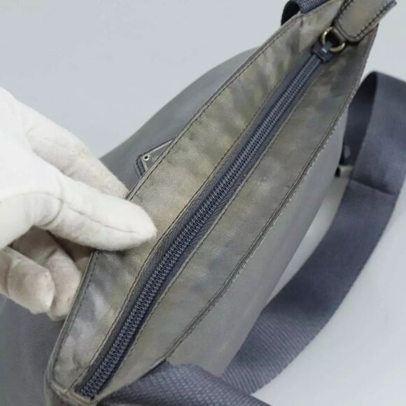 PRADA Shoulder Bag Satin Blue Auth - Picture 10 of 16